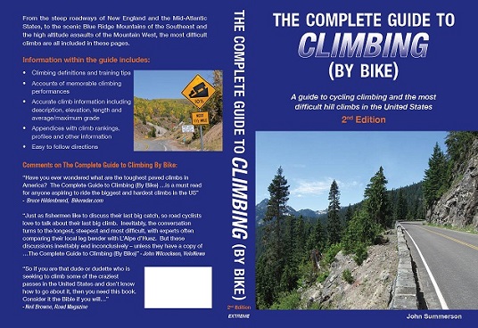 Photo: Each listed climb includes very accurate determinations of its length, grade, elevation gain and other statistics. 